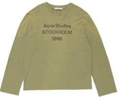 Acne Studios SS25 1996 Logo Vintage Long Sleeve Unisex T-Shirt. CL0197 Acne Studios SS25 1996 Logo Vintage Long Sleeve Unisex T-Shirt. CL0197