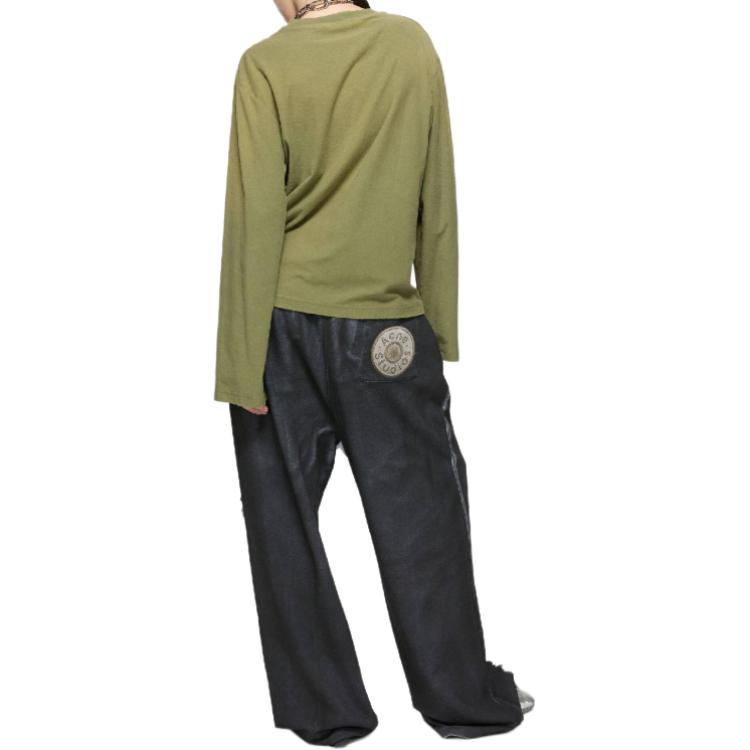 Details for Acne Studios SS25 1996复古标志长袖男女通用T恤。 CL0197