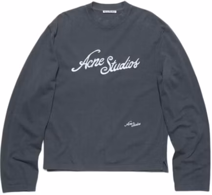Acne Studios SS25 刺绣标志宽松版男女同款卫衣 - 灰色 CL0339-DJO Buy Acne Studios SS25 刺绣标志宽松版男女同款卫衣 - 灰色 CL0339-DJO