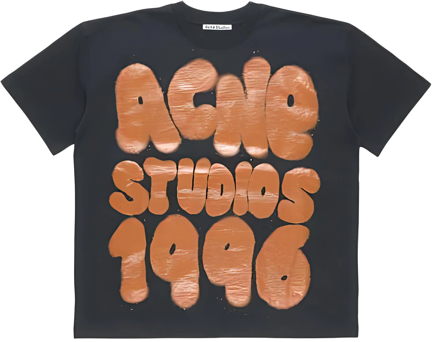 acne-studios-ss-25-oversized-logo-black-unisex-t-shirt-cl-0333-900