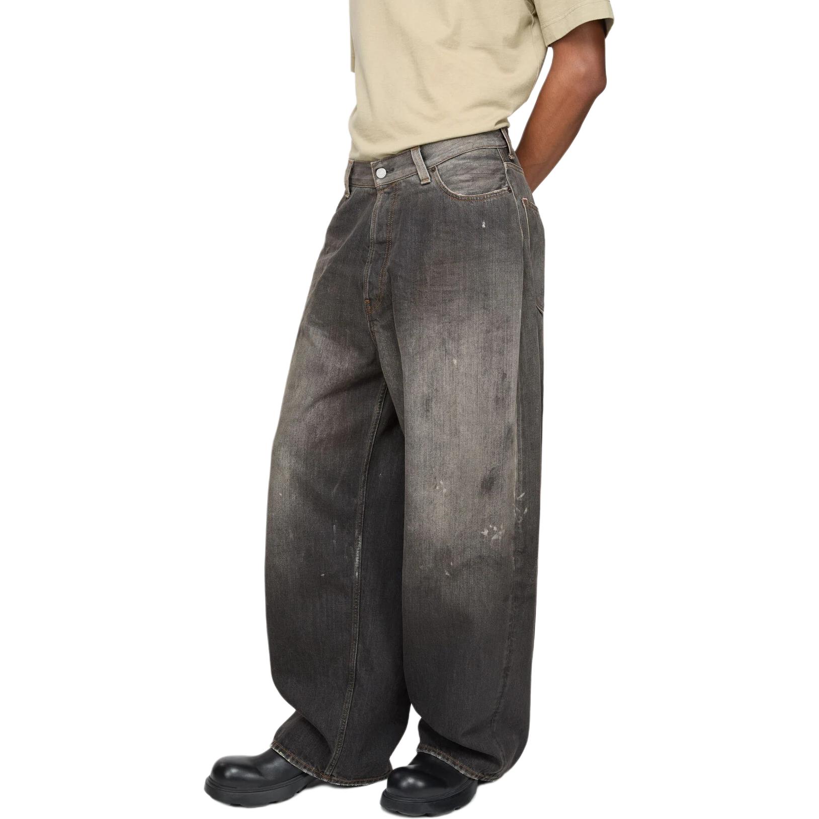 Purchase Acne Studios SS25 Super Baggy Distressed Wide-Leg Jeans Men’s Black. B00396-900