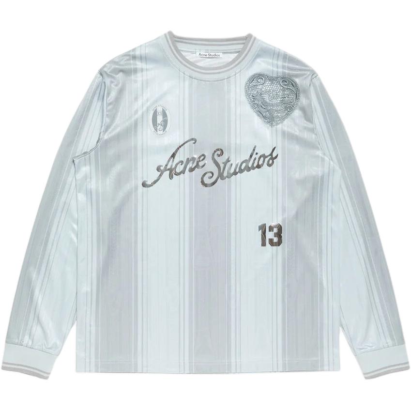 Acne Studios SS26 Fashion Printed Long-Sleeve Crewneck Football Jersey BL0437-902