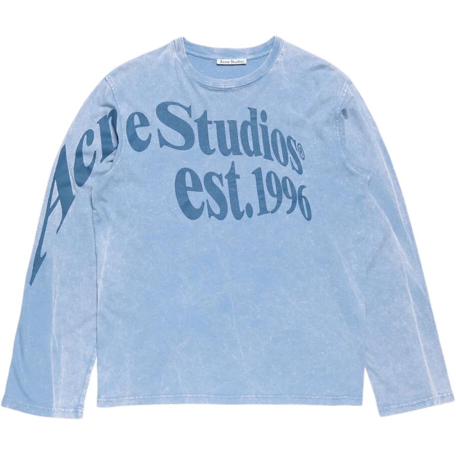 Acne Studios SS26 Letter Logo Unisex Long Sleeve Crewneck T-Shirt AL0535-DWF