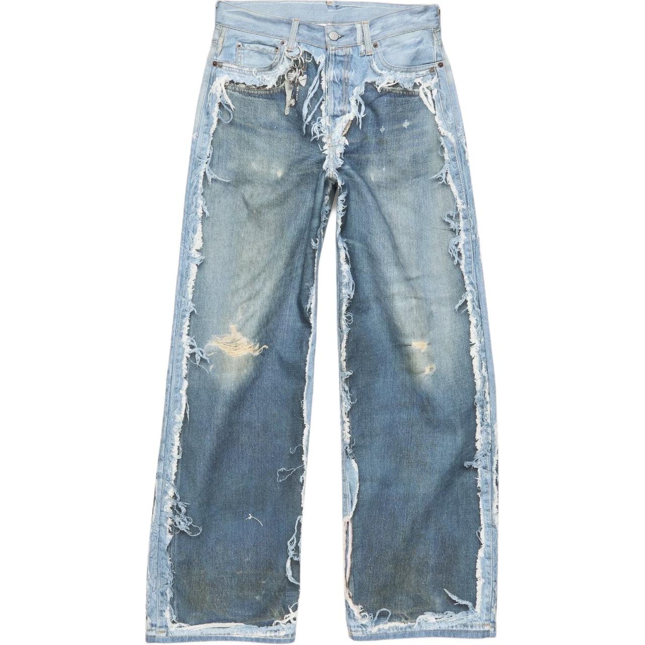 Acne Studios SS26 Patchwork Raw Hem Denim Jeans 1981 Unisex CK0140-AUZ