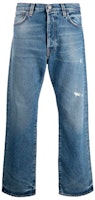 Acne Studios Straight Fit Distressed Jeans Men’s Blue B00149-863 Acne Studios Straight Fit Distressed Jeans Men’s Blue B00149-863