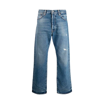 Acne Studios Straight Fit Distressed Jeans Men’s Blue B00149-863