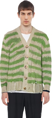 アクネ ストゥディオズ ストライプ モヘア Vネック ニット セーター ユニセックス. A60398-DGG Cheap アクネ ストゥディオズ ストライプ モヘア Vネック ニット セーター ユニセックス. A60398-DGG