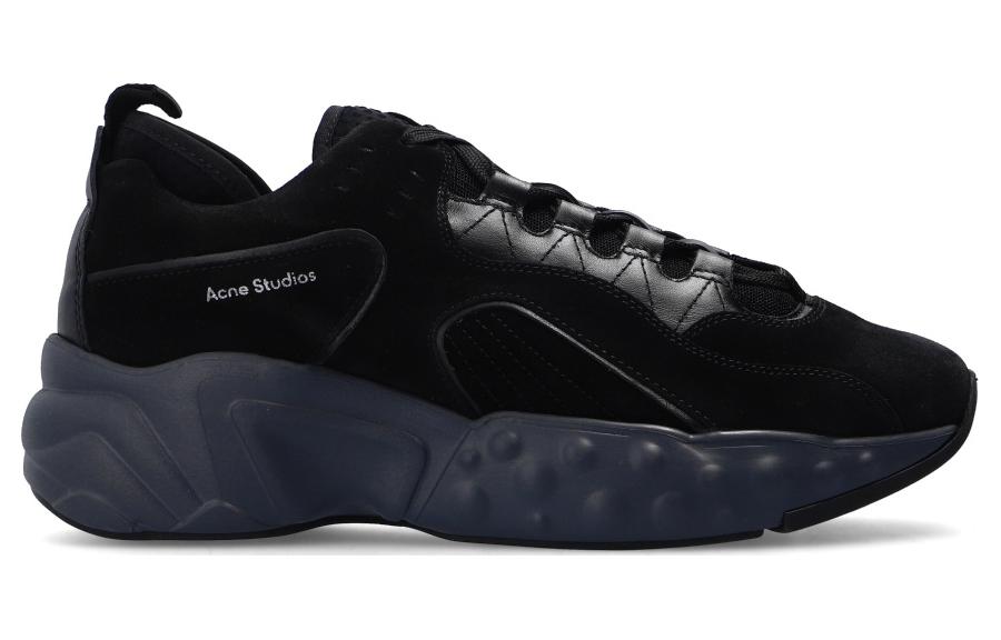 Acne Studios Suede Sneakers 'Black' 圖 4