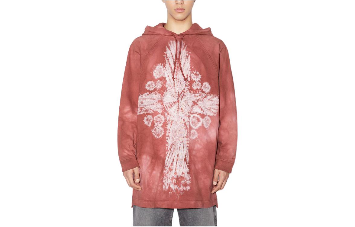 Acne Studios Tie-Dye Color Block Pullover Hoodie BI0163-ACU