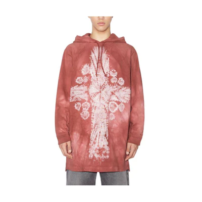 Acne Studios Tie-Dye Color Block Pullover Hoodie BI0163-ACU