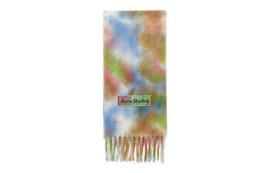 Acne Studios Tie-Dye Knit Scarf Unisex Couple Design Multicolor. CA0284-BHM