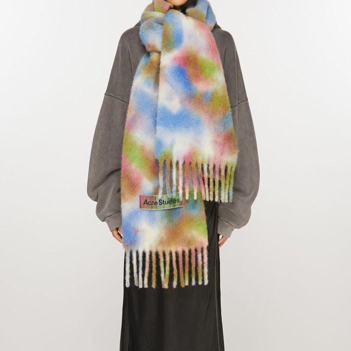 Acne Studios Tie-Dye Knit Scarf Unisex Couple Design Multicolor. CA0284-BHM 圖 3