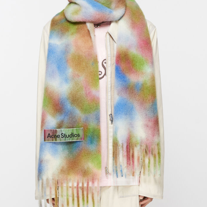 Acne Studios Tie-Dye Knit Scarf Unisex Couple Design Multicolor. CA0284-BHM 圖 4