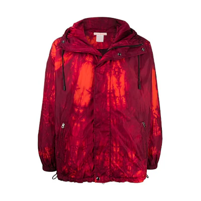 Acne Studios Tie-Dye Printed Hoodie Jacket Red . B90527-ACO