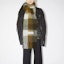 Lookbook Acne Studios Syal Unisex Alpaca Wool Plaid Fringe Warna-Warni untuk Pasangan CA0084DID