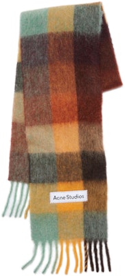 Acne Studios Selendang Bulu Unisex Coklat Logo Corak Kotak. UX-SCAR000115 Order Acne Studios Selendang Bulu Unisex Coklat Logo Corak Kotak. UX-SCAR000115