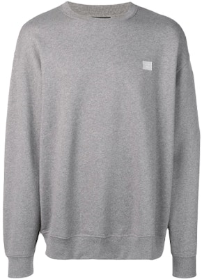 Acne Studios 男女款圓領長袖灰色衛衣。 CI0010D-LIGHTGREYMELANGE Order Acne Studios 男女款圓領長袖灰色衛衣。 CI0010D-LIGHTGREYMELANGE