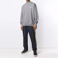 Shop Acne Studios Unisex Crewneck Pullover Long Sleeve Sweatshirt Gray. CI0010D-LIGHTGREYMELANGE