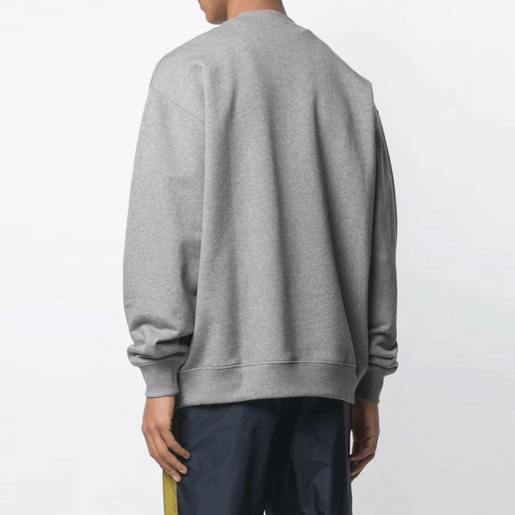 Purchase Acne Studios 男女款圓領長袖灰色衛衣。 CI0010D-LIGHTGREYMELANGE