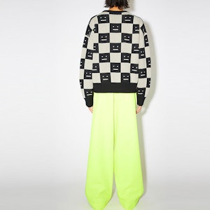 Acne Studios 男女款格紋羊毛毛衣 黑/白 - 秋季系列 C60055-CQK Shop Acne Studios 男女款格紋羊毛毛衣 黑/白 - 秋季系列 C60055-CQK