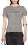 Lookbook Acne Studios Unisex Faded Logo Crewneck Short Sleeve T-Shirt Grey FW2024. CL0302-DJO