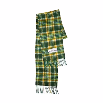 Acne Studios Unisex Fashion Checked Fringe Scarf CA0224-AB8