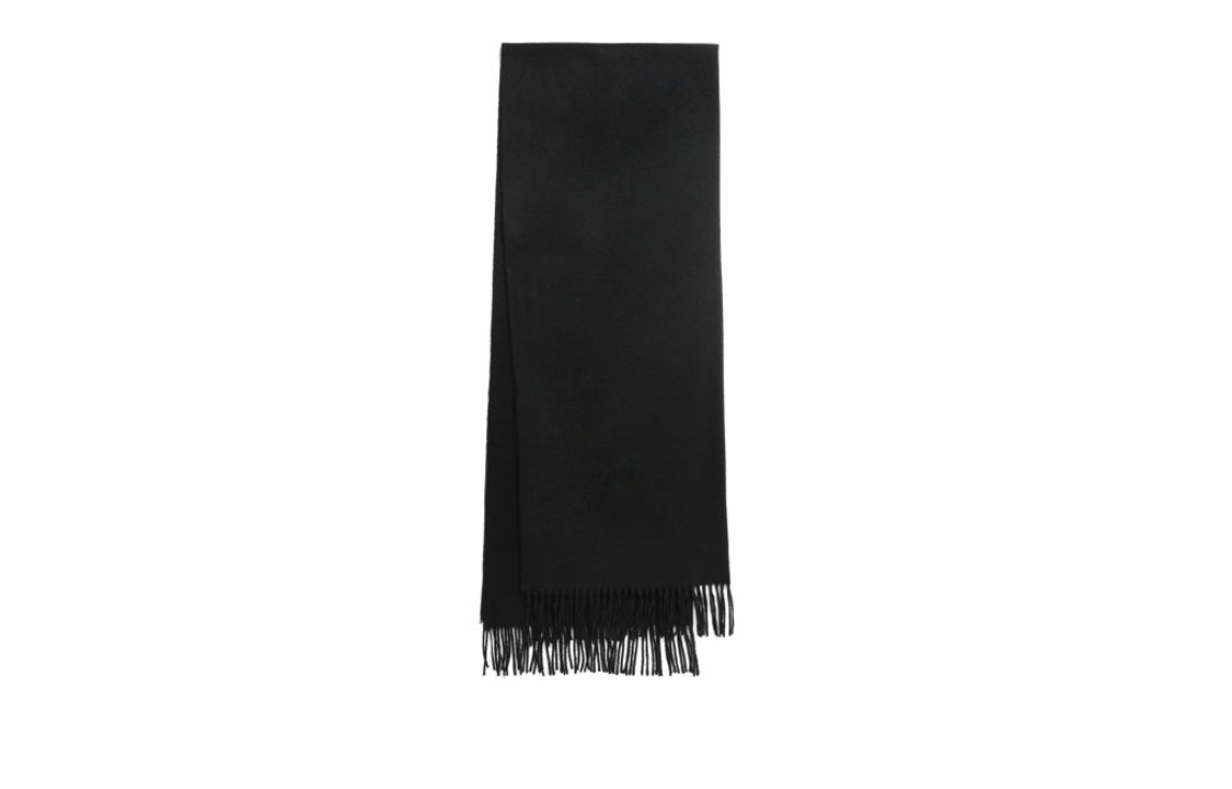 Acne Studios Unisex Fringe Scarf - Black (Couples Style). 27M176 圖 2
