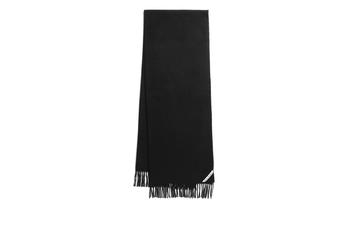 Acne Studios Unisex Fringe Scarf - Black (Couples Style). 27M176 圖 3
