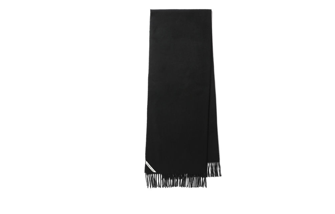 Acne Studios Unisex Fringe Scarf - Black (Couples Style). 27M176 圖 4