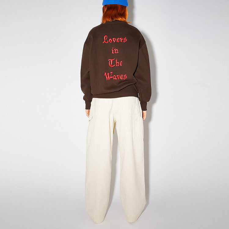 Acne Studios Unisex Logo Graphic Print Long Sleeve Sweatshirt CI0084-CA8 圖 6