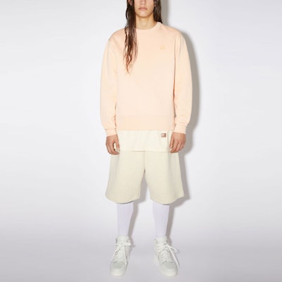 Acne Studios Unisex Oversized Face Crewneck Sweatshirt Pink. CI0076-AD5 Lookbook Acne Studios Unisex Oversized Face Crewneck Sweatshirt Pink. CI0076-AD5