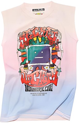 アクネ ストゥディオズ ユニセックス ピンク タイダイ スプラッター ノースリーブ タンクトップ CL0181-COG Buy アクネ ストゥディオズ ユニセックス ピンク タイダイ スプラッター ノースリーブ タンクトップ CL0181-COG