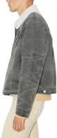 Purchase Acne Studios 中性款深灰色菱格紋丹寧外套 - 寬鬆版型 C90161-AFH