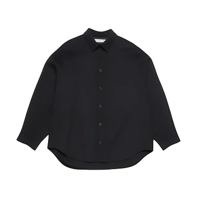Acne Studios Unisex Solid Black Button-Up Jacket B90733-900