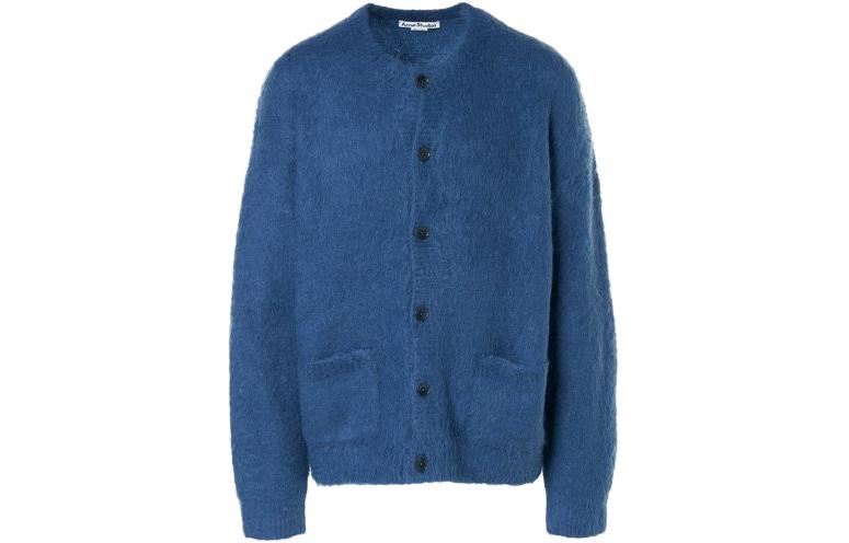 Order Acne Studios 男女同款纯色纽扣羊毛针织开衫. B60288-AAL