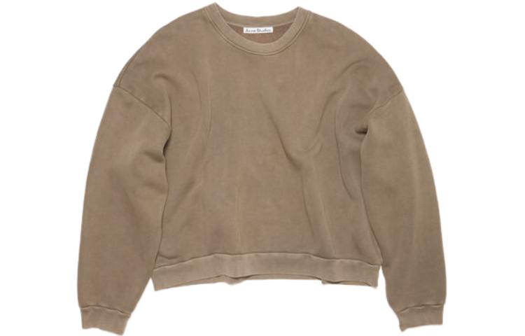 Acne Studios Unisex Solid Logo Sweatshirt Dark Brown CI0137-ADM