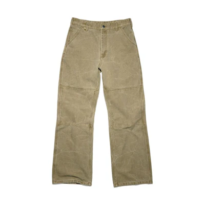 Acne Studios Unisex Solid Straight Canvas Pants Khaki Beige CK0083-CVI