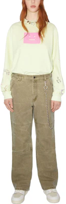 アクネ ストゥディオズ ユニセックス ソリッドストレートキャンバスパンツ カーキベージュ CK0083-CVI Lookbook アクネ ストゥディオズ ユニセックス ソリッドストレートキャンバスパンツ カーキベージュ CK0083-CVI