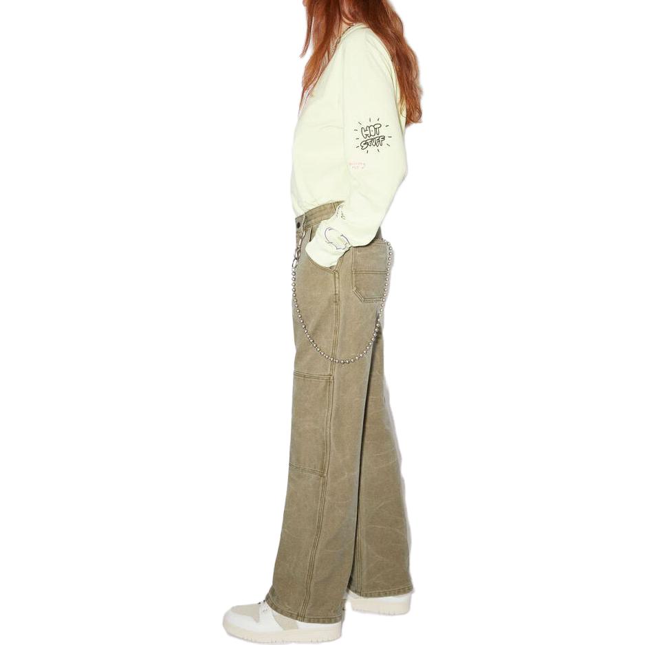 Purchase Acne Studios Unisex Celana Kanvas Lurus Khaki Beige CK0083-CVI