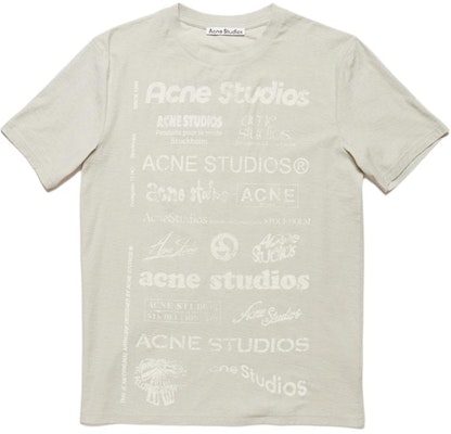 Acne Studios Unisex SS24 Herb Green Logo Print Crewneck T-Shirt. CL0279-DOB Order Acne Studios Unisex SS24 Herb Green Logo Print Crewneck T-Shirt. CL0279-DOB