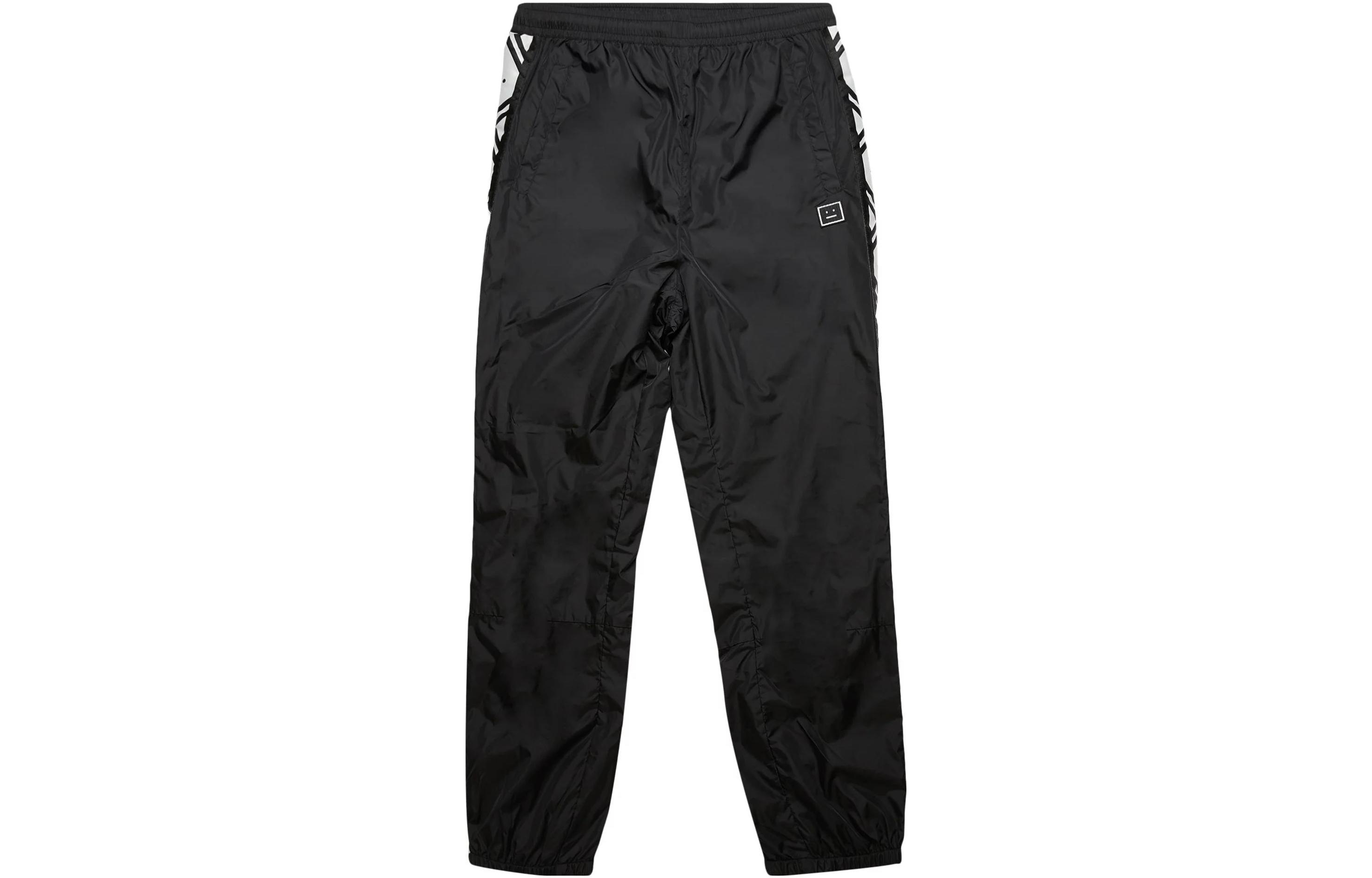 Order Acne Studios 男女同款黑色条纹松紧腰休闲裤. CK0020-GOAT