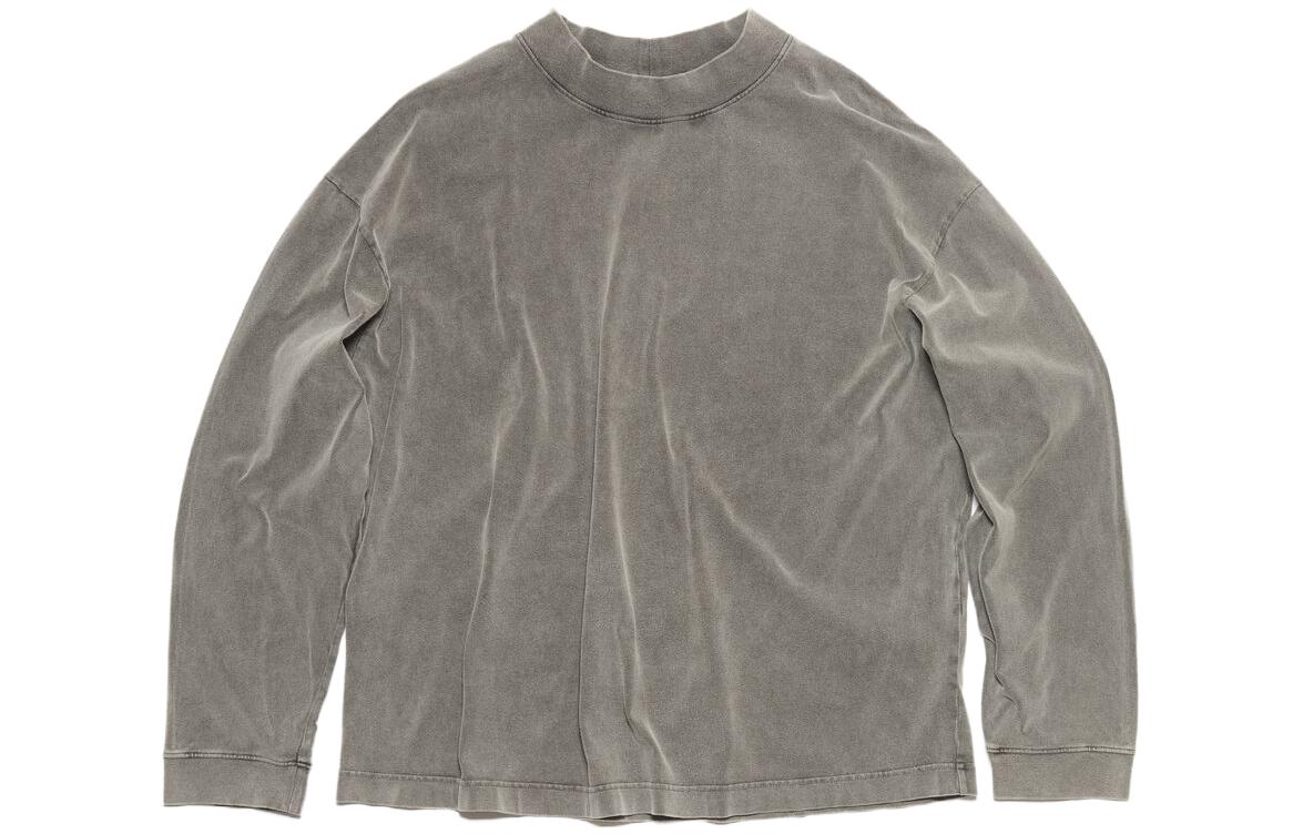 Order Acne Studios Baju Kelabu Klasik Unisex Fesyen Vintage Cotton Crewneck. CL0220-BM0