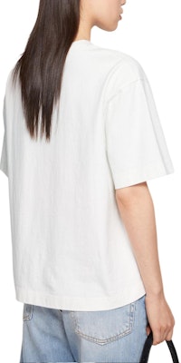 Acne Studios Unisex Kemeja-T Putih Crewneck Logo Santai Lengan Pendek. CL0275-183 Shop Acne Studios Unisex Kemeja-T Putih Crewneck Logo Santai Lengan Pendek. CL0275-183