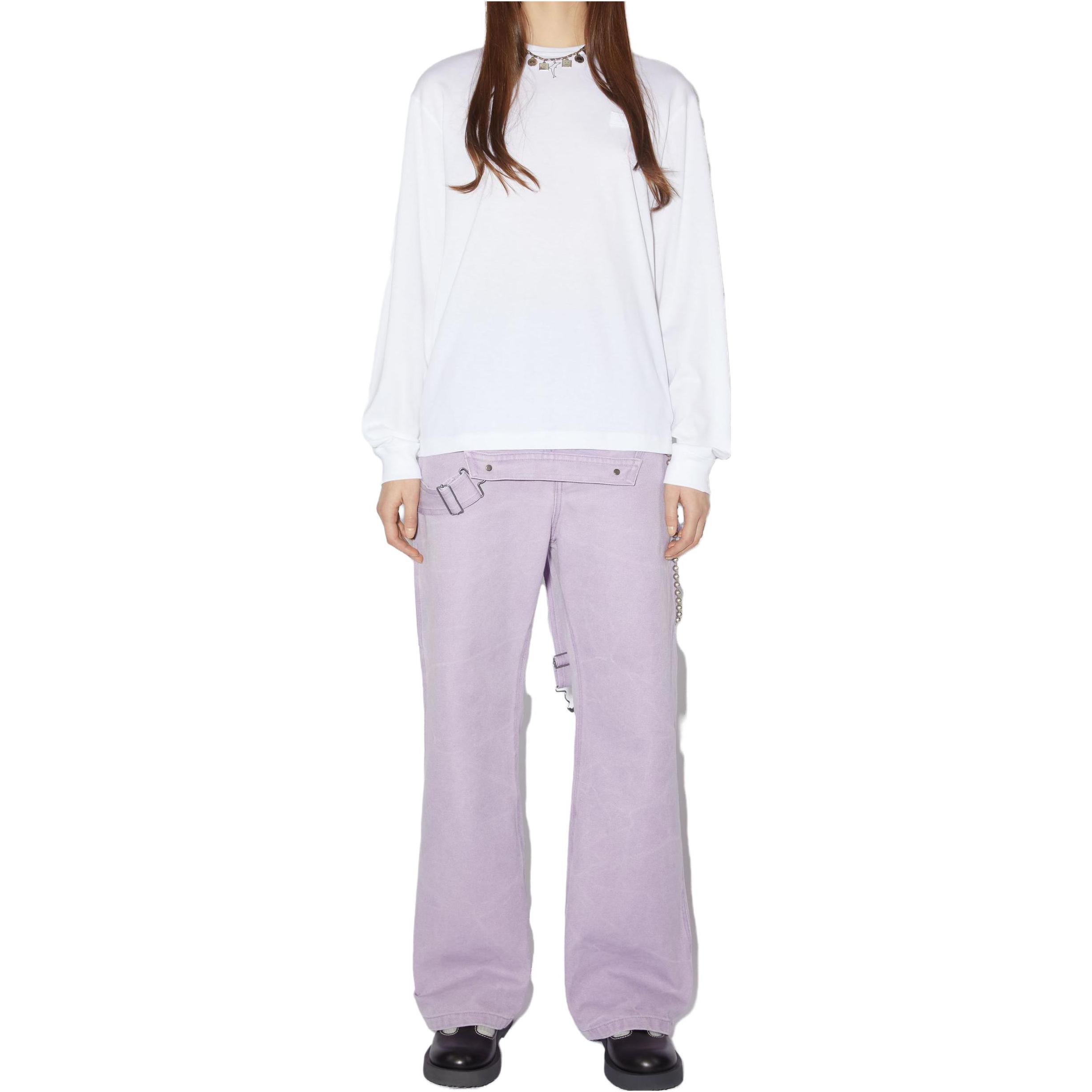 Shop Acne Studios Unisex White Plain Casual Crewneck T-Shirt. CL0204-183