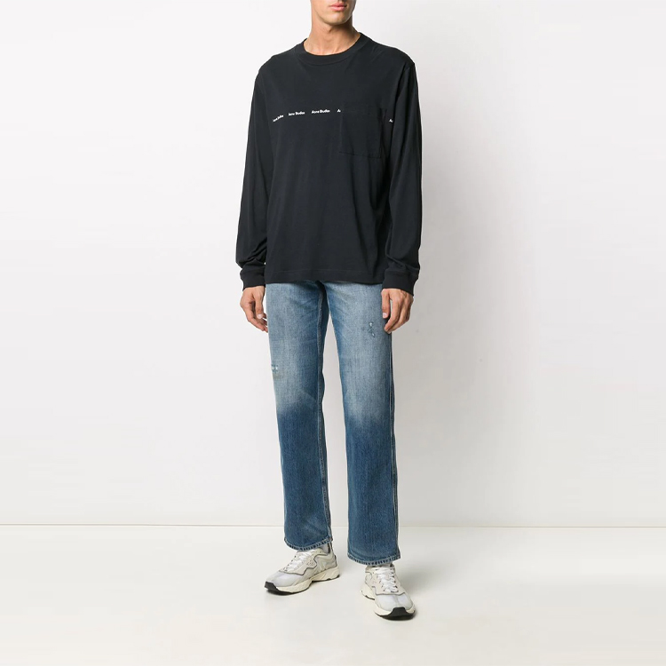 Lookbook アクネ ストゥディオズ ヴィンテージ ストレートフィット ジーンズ ブルー B00166-863