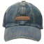 Lookbook Acne Studios Vintage Washed Denim Logo Cap Unisex Couple Style - Dark Blue. C40355-838