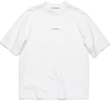 Acne Studios White Cotton Logo Printed Short Sleeve T-Shirt. BL0278-183 Acne Studios White Cotton Logo Printed Short Sleeve T-Shirt. BL0278-183