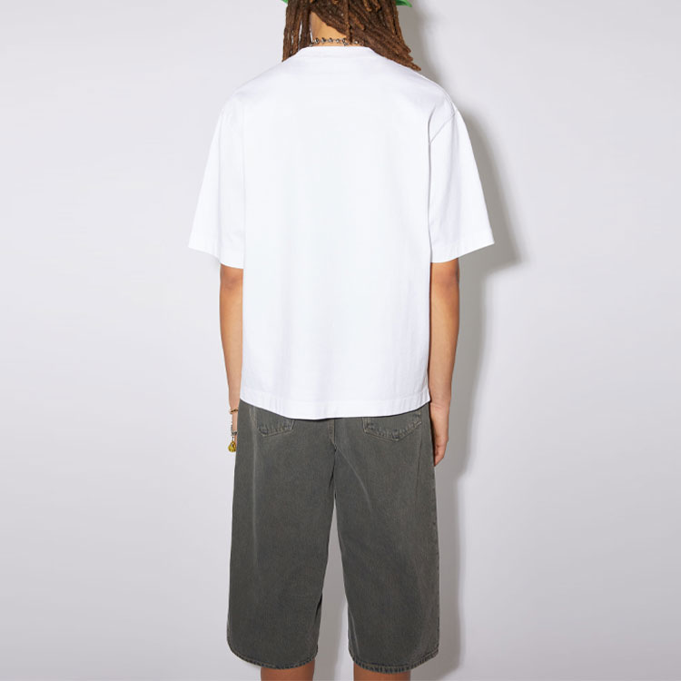 Purchase Acne Studios 白色棉质短袖印花Logo T恤。 BL0278-183