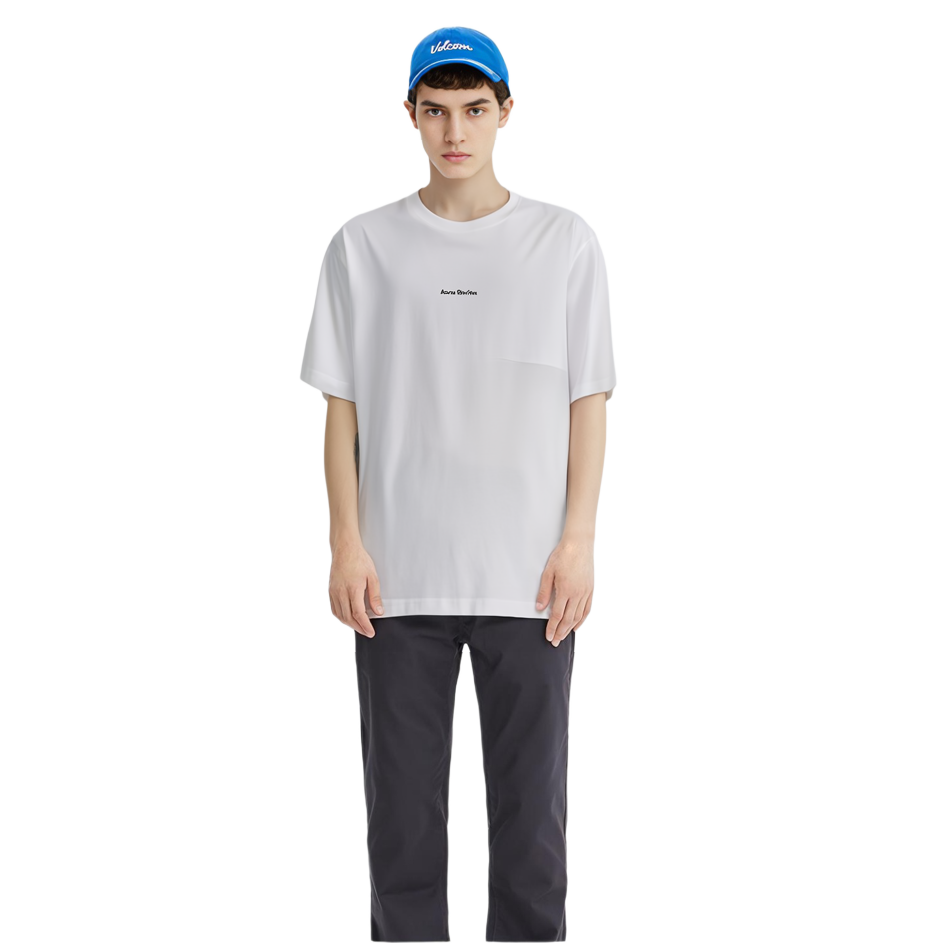 Sizing Acne Studios 白色棉质短袖印花Logo T恤。 BL0278-183