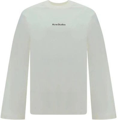 Acne Studios White Embroidered Logo Oversized Long-Sleeve T-Shirt CL0270-183 Buy Acne Studios White Embroidered Logo Oversized Long-Sleeve T-Shirt CL0270-183